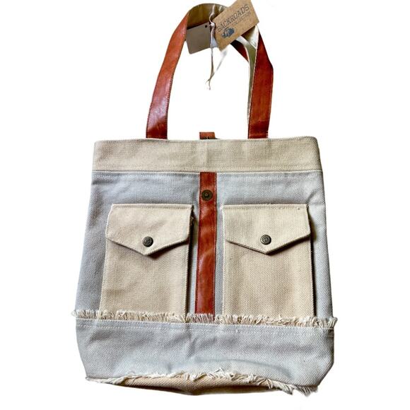 CTW Backroads Collection Rustic Pocket Tote Bag New - Picture 1 of 11